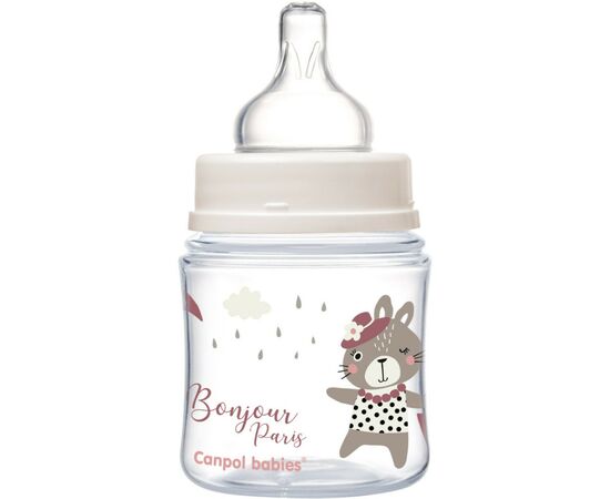 Бутылочка для кормления Canpol babies Bonjour Paris с широким отверстием 120 мл Розовая (35/231_pin), изображение 3 Бутылочка для кормления Canpol babies Bonjour Paris с широким отверстием 120 мл Розовая (35/231_pin), изображение 3