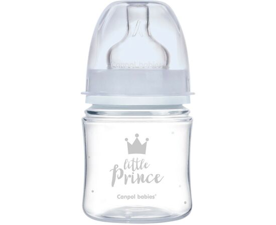 Пляшечка для годування Canpol babies Royal Baby з широким отвором 120 мл Синя (35/233_blu)