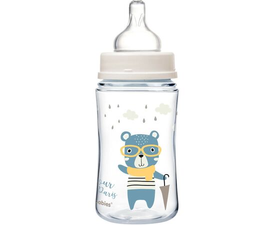 Бутылочка для кормления Canpol babies Bonjour Paris с широким отверстием 240 мл Синяя (35/232_blu), изображение 3 Бутылочка для кормления Canpol babies Bonjour Paris с широким отверстием 240 мл Синяя (35/232_blu), изображение 3