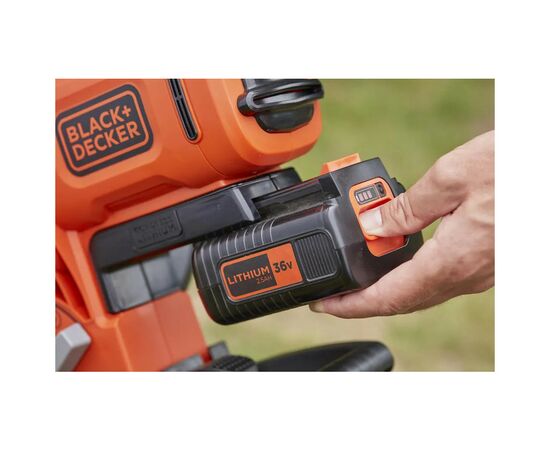 Пылесос садовый Black&Decker 36V, 2.5Ah, 270 км/ч (BCBLV3625L1), изображение 5 Пылесос садовый Black&Decker 36V, 2.5Ah, 270 км/ч (BCBLV3625L1), изображение 5
