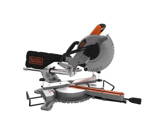 Торцювальна пила Black&Decker 1600 Вт, диск 216х30 мм, 4800 об/хв, XPS, вага 12 кг (BES700)
