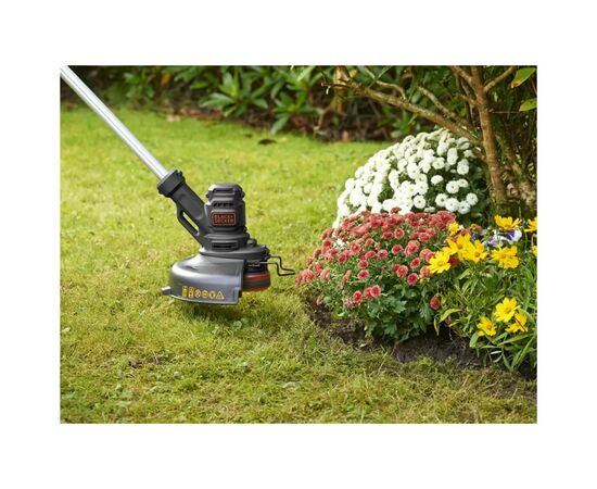 Триммер садовый Black&Decker 0.45 кВт, ширина кошения 25 см, 7500 об/мин, вес 2.5 кг (BESTE625), изображение 4 Триммер садовый Black&Decker 0.45 кВт, ширина кошения 25 см, 7500 об/мин, вес 2.5 кг (BESTE625), изображение 4