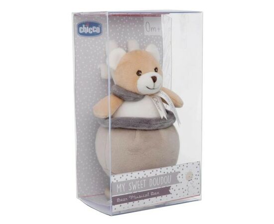 Игрушка-подвеска Chicco музыкальная Ведмежа Doudou (09618.00), изображение 4 Игрушка-подвеска Chicco музыкальная Ведмежа Doudou (09618.00), изображение 4