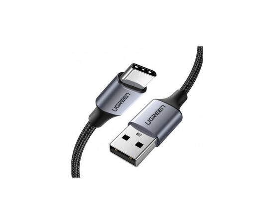 Дата кабель USB 2.0 AM to Type-C 3.0m 3.0A 18W US288 Space Gray Ugreen (60408), изображение 2 Дата кабель USB 2.0 AM to Type-C 3.0m 3.0A 18W US288 Space Gray Ugreen (60408), изображение 2