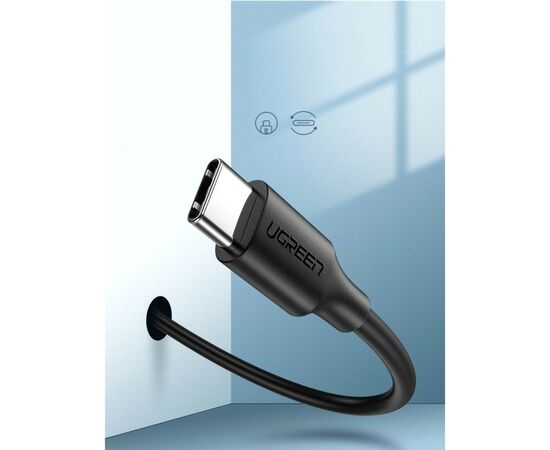 Дата кабель USB 2.0 AM to Type-C 3.0m 3.0A 18W US287 Black Ugreen (60826), изображение 4 Дата кабель USB 2.0 AM to Type-C 3.0m 3.0A 18W US287 Black Ugreen (60826), изображение 4