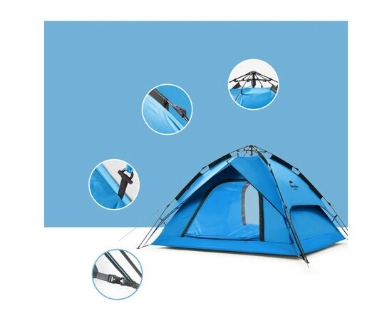 Намет Naturehike NH21ZP008 4x Blue (6927595777558), зображення 3 Намет Naturehike NH21ZP008 4x Blue (6927595777558), зображення 3