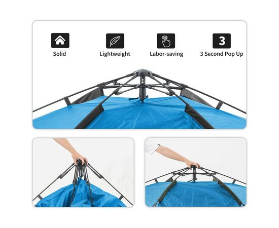 Намет Naturehike NH21ZP008 4x Blue (6927595777558), зображення 5 Намет Naturehike NH21ZP008 4x Blue (6927595777558), зображення 5