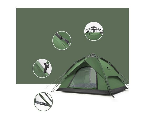 Палатка Naturehike NH21ZP008 4x Dark Green (6927595777909), изображение 3 Палатка Naturehike NH21ZP008 4x Dark Green (6927595777909), изображение 3