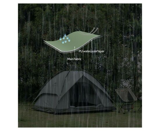 Палатка Naturehike NH21ZP008 4x Dark Green (6927595777909), изображение 7 Палатка Naturehike NH21ZP008 4x Dark Green (6927595777909), изображение 7
