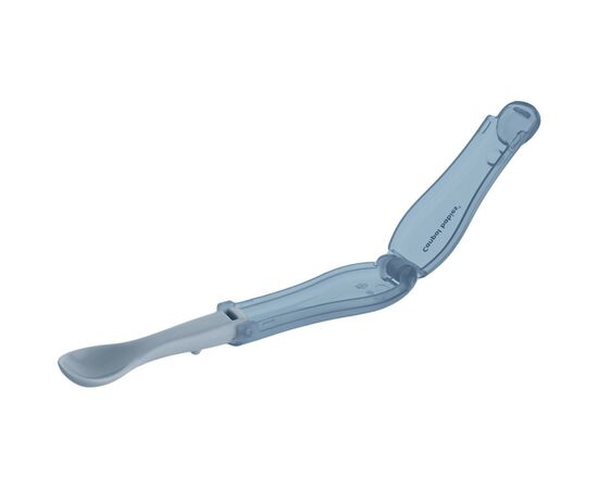 Набір дитячого посуду Canpol babies Kожечка cкладна дорожня - блакитна (56/611_blu), зображення 2 Набір дитячого посуду Canpol babies Kожечка cкладна дорожня - блакитна (56/611_blu), зображення 2