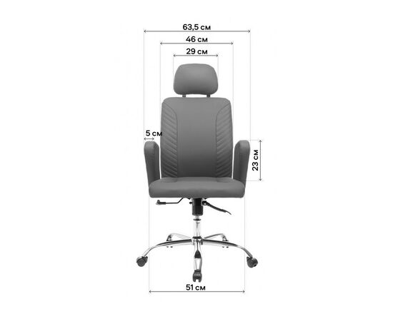 Офисное кресло GT Racer B-2380 Gray, изображение 2 Офисное кресло GT Racer B-2380 Gray, изображение 2