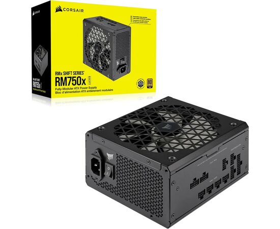 Блок питания Corsair 750W RM750x Shift PCIE5 (CP-9020251-EU), изображение 2 Блок питания Corsair 750W RM750x Shift PCIE5 (CP-9020251-EU), изображение 2