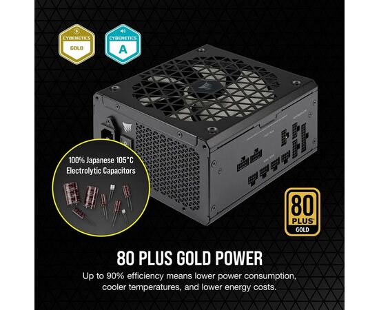 Блок питания Corsair 750W RM750x Shift PCIE5 (CP-9020251-EU), изображение 3 Блок питания Corsair 750W RM750x Shift PCIE5 (CP-9020251-EU), изображение 3