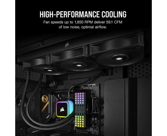 Кулер для корпуса Corsair AF120 Elite High-Performance Black (CO-9050140-WW), изображение 3 Кулер для корпуса Corsair AF120 Elite High-Performance Black (CO-9050140-WW), изображение 3