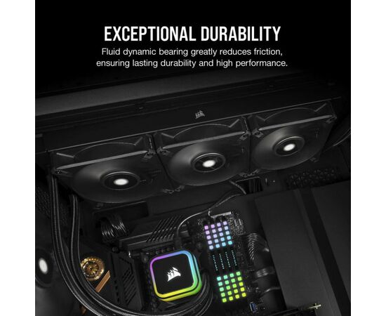 Кулер для корпуса Corsair AF120 Elite High-Performance Black (CO-9050140-WW), изображение 6 Кулер для корпуса Corsair AF120 Elite High-Performance Black (CO-9050140-WW), изображение 6