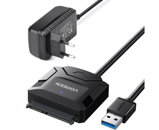 Перехідник USB 3.0 Type-А to SATA III (F) CR108 Ugreen (20611)