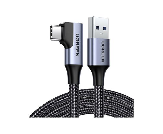 Дата кабель USB 3.0Type-C to Type-C 1.0m 60W US385 90-degree Black Ugreen (20299)