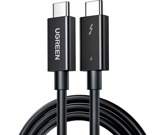 Дата кабель USB 4.0Type-C to Type-C 0.8m THUNDERBOLTUS501 8K40Gbps Black Ugreen (30389)