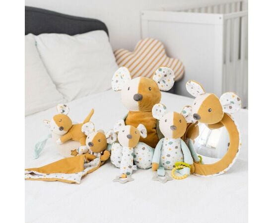 Погремушка Canpol плюшевая с пищалкой и прорезывателем Mouse (77/205), изображение 8