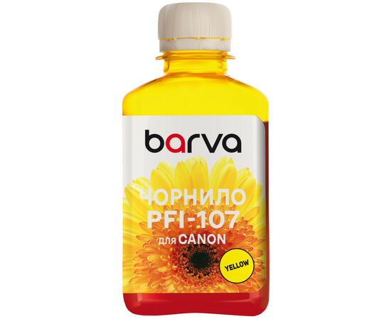 Чернила Barva Canon PFI-102/107 180ml Y (C107-887)