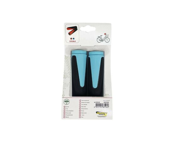 Грипсы Good Bike "DOUBLE" 2 шт 130 мм Blue (88146B-IS), изображение 7 Грипсы Good Bike "DOUBLE" 2 шт 130 мм Blue (88146B-IS), изображение 7