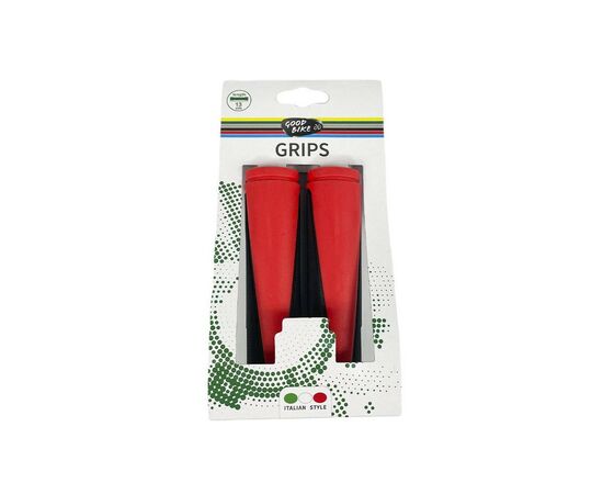 Гріпси Good Bike "DOUBLE" 2 шт 130 мм Red (88146R-IS), зображення 6 Гріпси Good Bike "DOUBLE" 2 шт 130 мм Red (88146R-IS), зображення 6