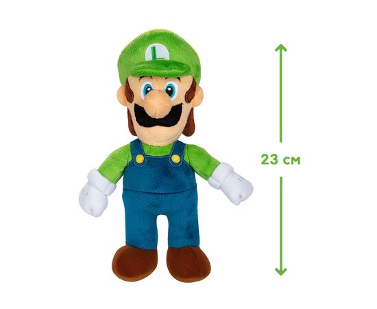 Мягкая игрушка Super Mario Луиджи 23 см (40987i-GEN), изображение 5 Мягкая игрушка Super Mario Луиджи 23 см (40987i-GEN), изображение 5