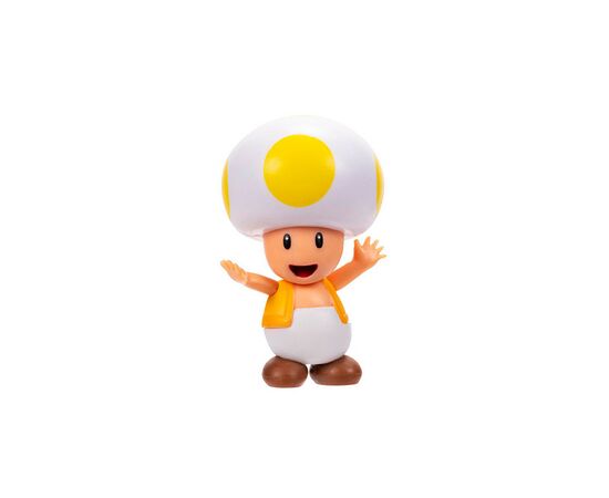 Фігурка Super Mario з артикуляцією - Жовтий Тоад 6 см (41291i-GEN)