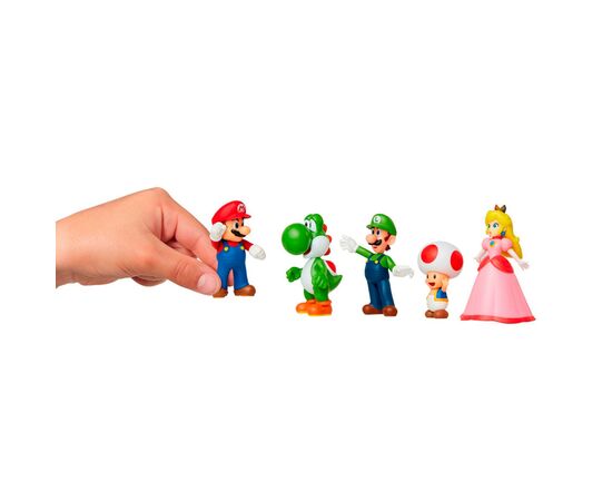 Фигурка Super Mario Набор - Марио и друзья 6 см (400904), изображение 2 Фигурка Super Mario Набор - Марио и друзья 6 см (400904), изображение 2