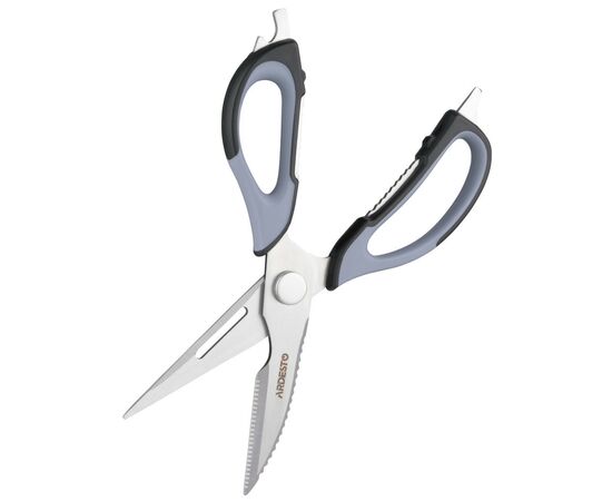 Кухонные ножницы Ardesto Fresh 22,7 см Grey/Black (AR2123BG), изображение 2 Кухонные ножницы Ardesto Fresh 22,7 см Grey/Black (AR2123BG), изображение 2
