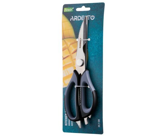 Кухонные ножницы Ardesto Fresh 22,7 см Grey/Black (AR2123BG), изображение 3 Кухонные ножницы Ardesto Fresh 22,7 см Grey/Black (AR2123BG), изображение 3