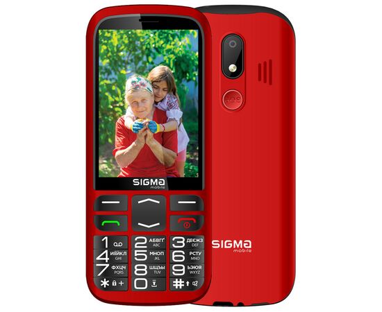 Мобильный телефон Sigma Comfort 50 Optima Type-C Red (4827798122327)