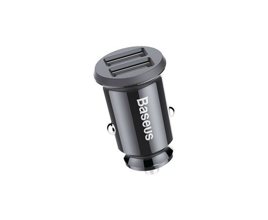 Зарядное устройство Baseus Grain Car Charger USB-A Black (CCALL-ML01), изображение 3 Зарядное устройство Baseus Grain Car Charger USB-A Black (CCALL-ML01), изображение 3
