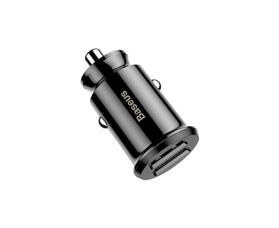Зарядное устройство Baseus Grain Car Charger USB-A Black (CCALL-ML01), изображение 4 Зарядное устройство Baseus Grain Car Charger USB-A Black (CCALL-ML01), изображение 4