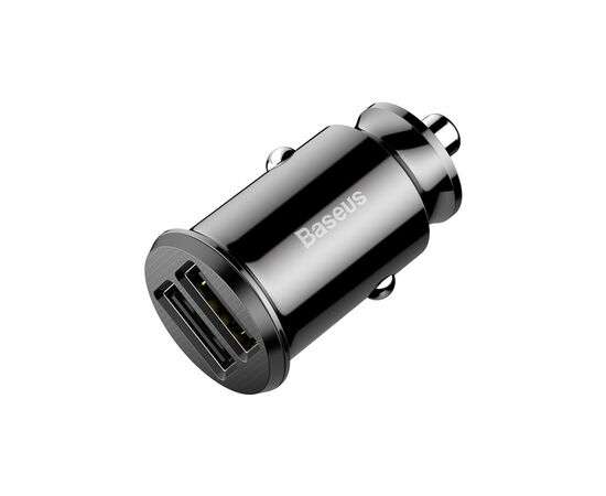 Зарядний пристрій Baseus Grain Car Charger USB-A Black (CCALL-ML01)