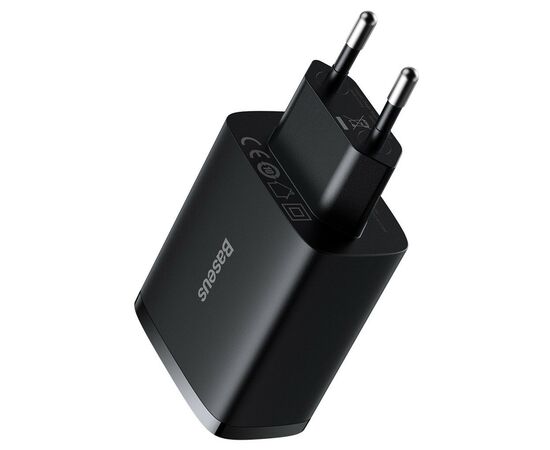 Зарядное устройство Baseus Compact Charger 3U Black (CCXJ020101), изображение 6 Зарядное устройство Baseus Compact Charger 3U Black (CCXJ020101), изображение 6