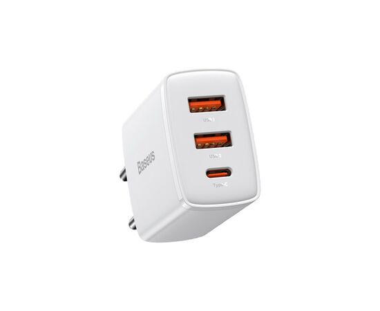 Зарядное устройство Baseus Compact Quick Charger 2U+C (CCXJ-E02), изображение 3 Зарядное устройство Baseus Compact Quick Charger 2U+C (CCXJ-E02), изображение 3