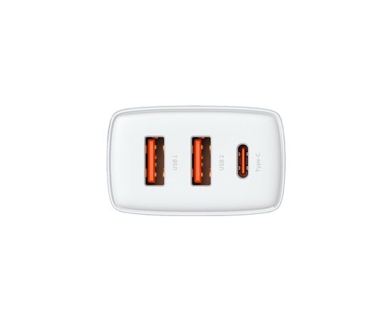Зарядное устройство Baseus Compact Quick Charger 2U+C (CCXJ-E02), изображение 4 Зарядное устройство Baseus Compact Quick Charger 2U+C (CCXJ-E02), изображение 4
