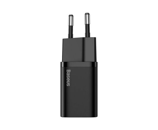 Зарядное устройство Baseus Super Si 1C 20W With Cable Type-C/iP Black (TZCCSUP-B01), изображение 3 Зарядное устройство Baseus Super Si 1C 20W With Cable Type-C/iP Black (TZCCSUP-B01), изображение 3