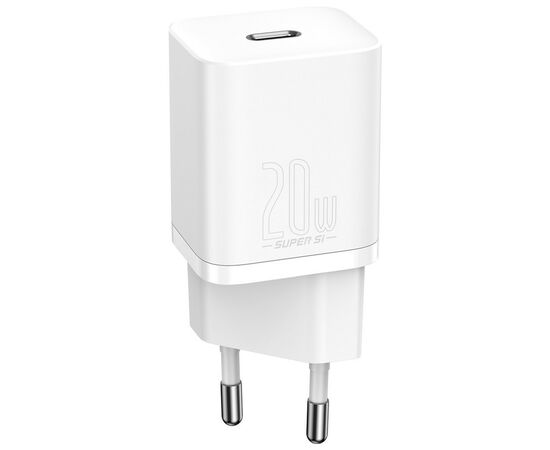 Зарядний пристрій Baseus Super Si Quick Charger 1C 20W EU White (CCSUP-B02)