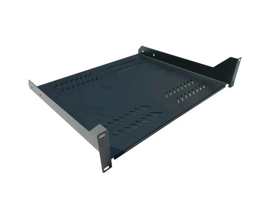 Полка 19" Hypernet 2U глуб. 400мм, цвет черный (CS-400-2U-BLACK)