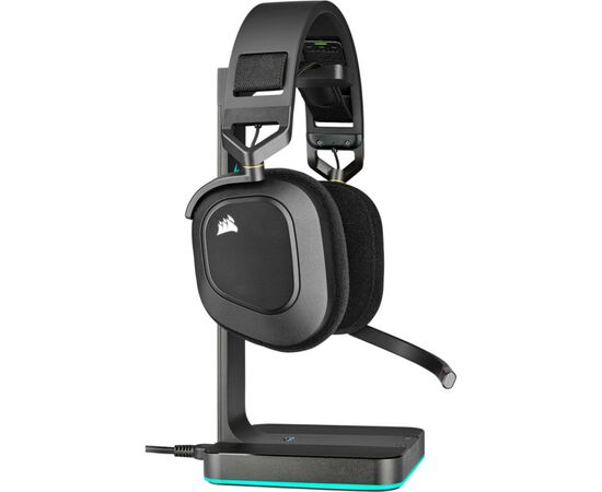 Наушники Corsair HS80 RGB Wireless Carbon (CA-9011235-EU), изображение 5 Наушники Corsair HS80 RGB Wireless Carbon (CA-9011235-EU), изображение 5