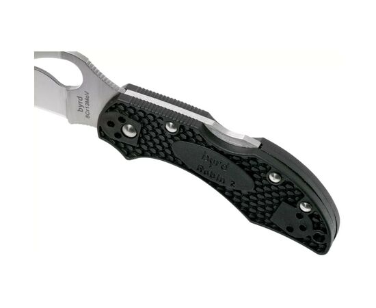 Нож Spyderco Byrd Robin 2 FRN Black (BY10PBK2), изображение 5 Нож Spyderco Byrd Robin 2 FRN Black (BY10PBK2), изображение 5
