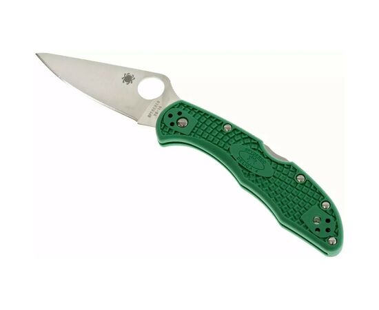 Нож Spyderco Delica 4 Flat Ground ACX 390 Green (C11FPGR), изображение 3 Нож Spyderco Delica 4 Flat Ground ACX 390 Green (C11FPGR), изображение 3