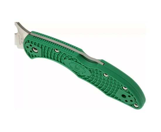 Нож Spyderco Delica 4 Flat Ground ACX 390 Green (C11FPGR), изображение 6 Нож Spyderco Delica 4 Flat Ground ACX 390 Green (C11FPGR), изображение 6