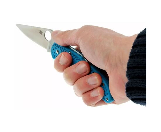 Нож Spyderco Delica 4 Flat Ground Blue (C11FPBL), изображение 7 Нож Spyderco Delica 4 Flat Ground Blue (C11FPBL), изображение 7