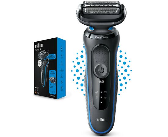 Электробритва Braun Series 5 51-B1000s BLACK / BLUE, изображение 2 Электробритва Braun Series 5 51-B1000s BLACK / BLUE, изображение 2