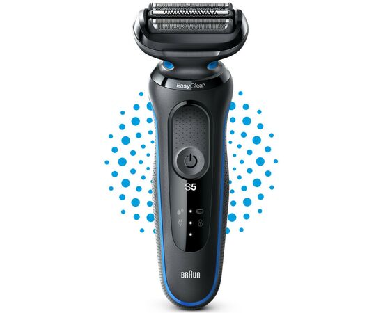 Электробритва Braun Series 5 51-B1000s BLACK / BLUE, изображение 3 Электробритва Braun Series 5 51-B1000s BLACK / BLUE, изображение 3
