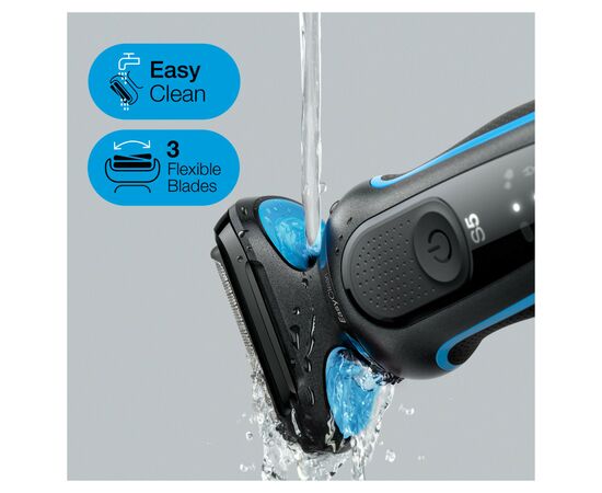 Электробритва Braun Series 5 51-B1000s BLACK / BLUE, изображение 4 Электробритва Braun Series 5 51-B1000s BLACK / BLUE, изображение 4