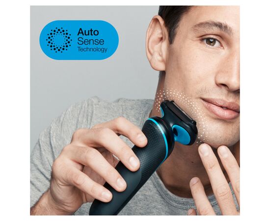 Электробритва Braun Series 5 51-B1000s BLACK / BLUE, изображение 5 Электробритва Braun Series 5 51-B1000s BLACK / BLUE, изображение 5